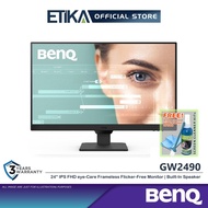 BenQ GW2490 | 24'' IPS FHD 100Hz eye-Care Frameless Flicker-Free Monitor | Built-In Speaker