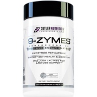 9-Zymes Digestive Enzyme Supplement: Contains Bromelain, Protease, Lipase, Lactase & More to Help Re
