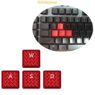 fol Only Keycap Carbon Fiber Keycap 4Pcs Nonslip Texture Keycaps for G915 G813