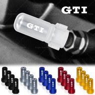 4pcs Car Tire Air Laser Logo Cap Aluminium Car Valve Stem Protect Cover for GTI POLO Golf 5 6 7th ge
