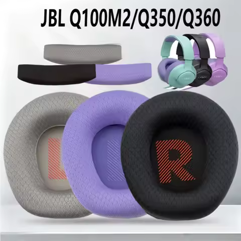 Replacement Ear Pads Headband Cushion for JBL Quantum Q100M2 Q350 Q360 Headphones Soft Sponge Earpho