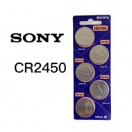 Original 5pcs Sony CR2450 Watch Battery