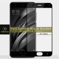 Oppo A71 A79 A83 2018 A91 A94 A95 4G 5G F15 Reno 3 Full Cover Flat Black Border Tempered Glass Phone