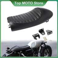 Universal Motorcycle Cafe Racer Seat Custom Vintage Hump Saddle Flat pan Retro Seat For Honda CB125S