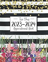 2023-2024 Two Year Appointment Book: 8 Columns with Tab , Monday to Sunday with 8AM - 9PM Times 15 M