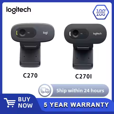 Logitech Webcam C270 C270i HD Webcam 720P Network Built-in Microphone USB2.0 Webcam Chat Camera mini