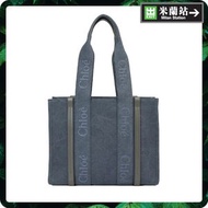Chloe Woody Tote Tote Bag for Women in Dusky Blue