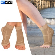 Ankle Brace Compression Sleeve - Eases Achilles Tendonitis & Joint Pain | Plantar Fasciitis Sock wit
