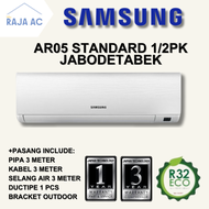 AC Samsung 1/2 PK GHQASINSE STANDARD FREE PASANG + AKSESORIS