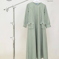 halimah dress/gamis cordoray by elmina hijab 5555