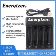 -Energizer 4-slot USB charger NiCd NiMH AA-AAA rechargeable battery 4-slot independent Charger.
