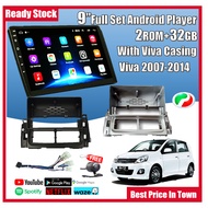Perodua Viva 2007-2014 9'' Android Player Car Player 1k Screen 2Ram + 64GB With Viva Casing Waze GPS