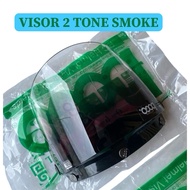 BOGO VISOR HELMET VISOR TOPI KELEDAR MHR SGV MS88 2 TONE BLUE / 2 TONE SMOKE / CLEAR / TINTED / DARK
