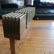 Heatsink alumunium pendingin, bekas psu cpu tebal (2 pcs) gold