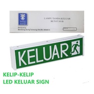 Kelip-Kelip Keluar Sign (Lampu Tanda Keluar) Exit Bahasa Sign