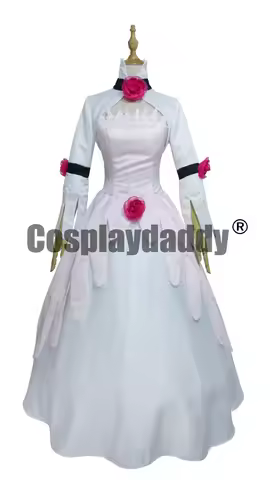 Code Geass Princess Euphemia Pink Lolita Evening Ball Dress Halloween Cosplay Costume