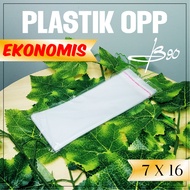 OPP plastic 7x16 cm / Economical OPP plastic bag / seal plastic / 7x16 cm glue plastic Economical Co