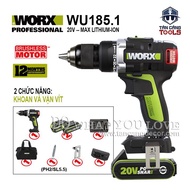 [Trả góp 0%] Máy Khoan Vặn Vít Dùng Pin 20V Worx WU185.1