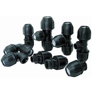 hdpe fitting FISH HDPE Poly Female Threaded elbow / FTA 32mm