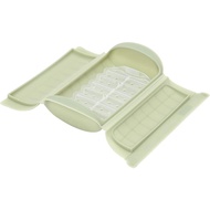 Direct from Japan Lekue SteamCase Soft Green with Tray Microwave Cooking Steamer Silicon Steamer Lek