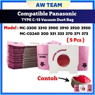 Compatible PANASONIC TYPE C-13 Vacuum Dust Bag MC-3300 3310 3900 3910 3920 3950 CG240 CG300 CG331 CG