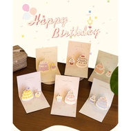 3D Birthday greeting card + envelope - 3D Happy Birthday card + envelope + Cute Birthday greeting ca