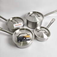 Edelmann Professional Sauce Pan Heavy Duty Stainless Steel Dutch Oven Non-Magnetic Casserole Pan