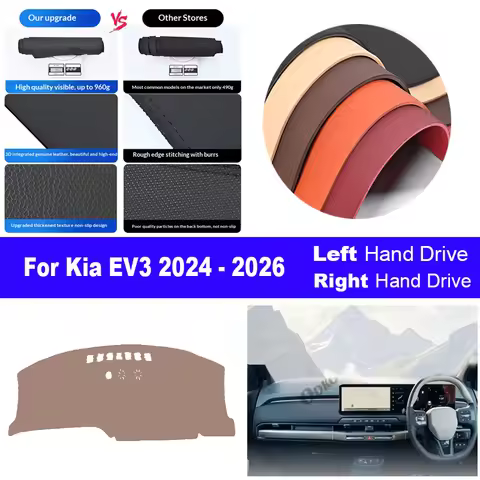 fit for Kia EV3 2024 2025 2026 GT Line Car Dashmat Accessories Dashboard Cover Pad DashMat Sunshade 