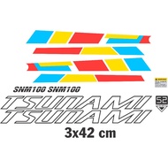 TSUNAMI SNM100 2018 sticker for bicycle frame Fixie Sticker Bicycle Frame Sticker