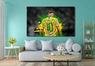 Neymar ศิลปะบนผืนผ้าใบสำหรับติดกำแพงโปสเตอร์ Neymarศิลปะบนผืนผ้าใบสำหรับติดกำแพงของขวัญสำหรับแฟนฟุตบ