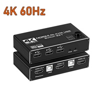 MRIWG HDMI 2.1สวิตช์ KVM 4K 120Hz พร้อม USB พอร์ตคู่ยูเอสบี8K HDMI สวิตช์ KVM สวิตซ์ HDMI 2.1สวิชท์ส