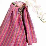 Kain Lurik Rainbow / Kain Lurik Pelangi / Kain Lurik Pink Warna Warni
