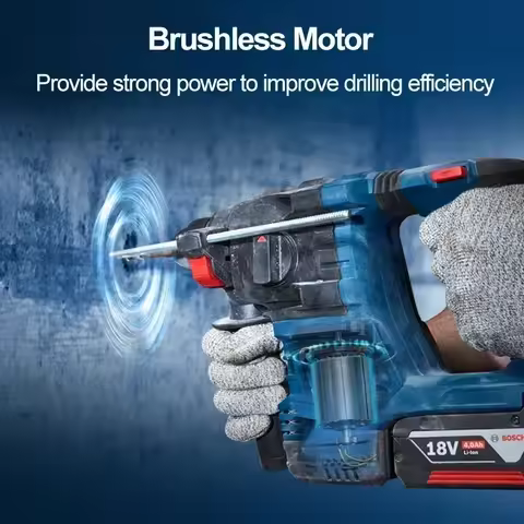 BOSCH GBH 185-LI Professional Brushless Rotary Hammer Impact Drill SDS PLUS 18V Rechargeable Electri