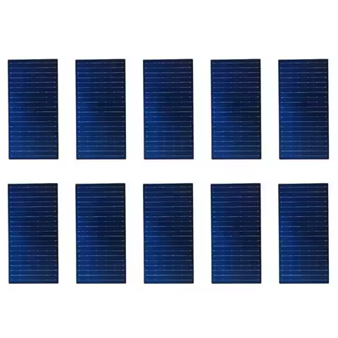 YOC-Solar Cells HJT Type 10Pcs Mono Crystalline Silicon 210Mm X 105Mm For DIY For Solar Panel System
