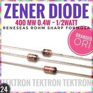 DIODE ZENER 18V 400mW BRANDED ZD price per piece RD18E eq. 1N967 1N5538