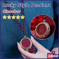 Cinnabar Lucky Charm Pendant Necklace Mascot Pendant Mountain Ghost Lucky Charm Pendant