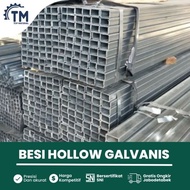Harga Besi Hollow Galvanis 5x10 cm (50 x 100) tebal 2.8 mm panjang 6 Meter Holo Berat dan Ukuran Per Batang Sesuai Spek