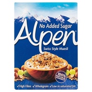 อัลเพน มูสลี่ เกล็ดข้าวโอ๊ต และข้าวสาลีผสมผลไม้ 560 กรัม Alpen Muesli Bret 560g.