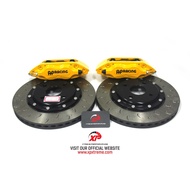 BRAKE AP RACING YELLOW SET 4POT PERODUA MYVI ICON,LAGI BEST MODEL