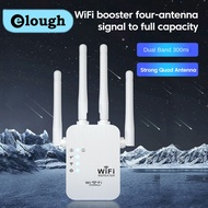 Elough Dual Network interface WiFi Repeater Signal Amplifier Router 300Mbps Signal Booster Cellular communication amplifier