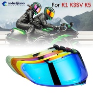 NOBELJIAOO Motorcycle Helmet Visor Lens Shield Glasses Full face For AGV K5 K5S K5-S K3SV K1 K1S Compact ST Motorbike Helmet Lens Q4S4