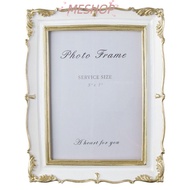MESHOPMY Vintage Picture Frames, White Gold Light Blue Green Room Decor, Retro for 5x7 inch Picture 