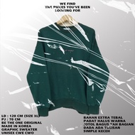 Be THE ONE ORIGINAL/green sweater/graphic sweater korean sweater/green sweater/oversize sweater crew