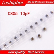 100pcs 0805 10.0pf 10pf 100V X7R 10% SMD ceramic capacitor MLCC
