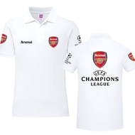Arsenal Jersey Gunners Football Fan Jersey Polo Shirt Men's and Women's Lapel Collar Short Sleeves 0