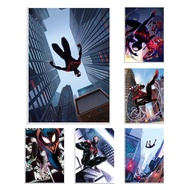 Animated Movie Spider Man: into the Spider Verse Retro Kraft Interior Decoration Posters