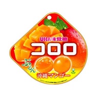 UHA悠哈 酷露露 日本進口味覺糖水果爆漿夾心兒童大人糖果休閒零食 果汁軟糖【芒果口味】 40g