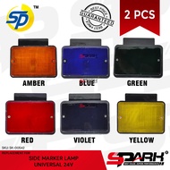 Side Marker Lamp Side Light with Metal Bracket Signal Light Indicator Lamp 24V Truck Van Jeepney