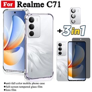 Realme C71 เคสโทรศัพท์กันกระแทกสําหรับRealme C 71 C75 C73 C75X Anti Spyความเป็นส่วนตัวเต็มรูปแบบกระจ
