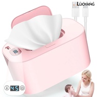 [Luo] Baby Wipe Warmer Portable Wet Wipes Warmer with LED Display Adjustable Wipe Warmer Dispenser f